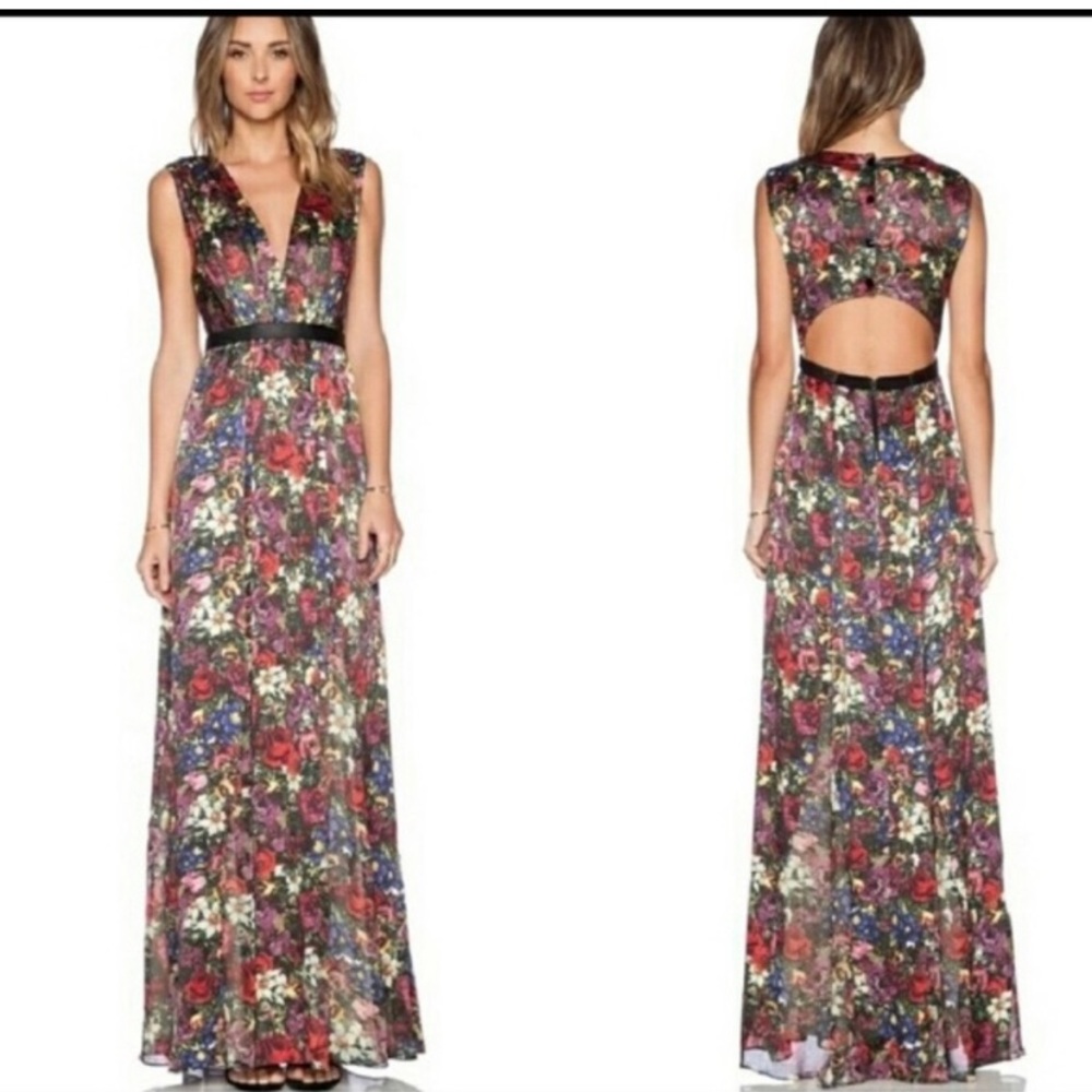 Alice + Olivia Floral Maxi Dress - Multicolor